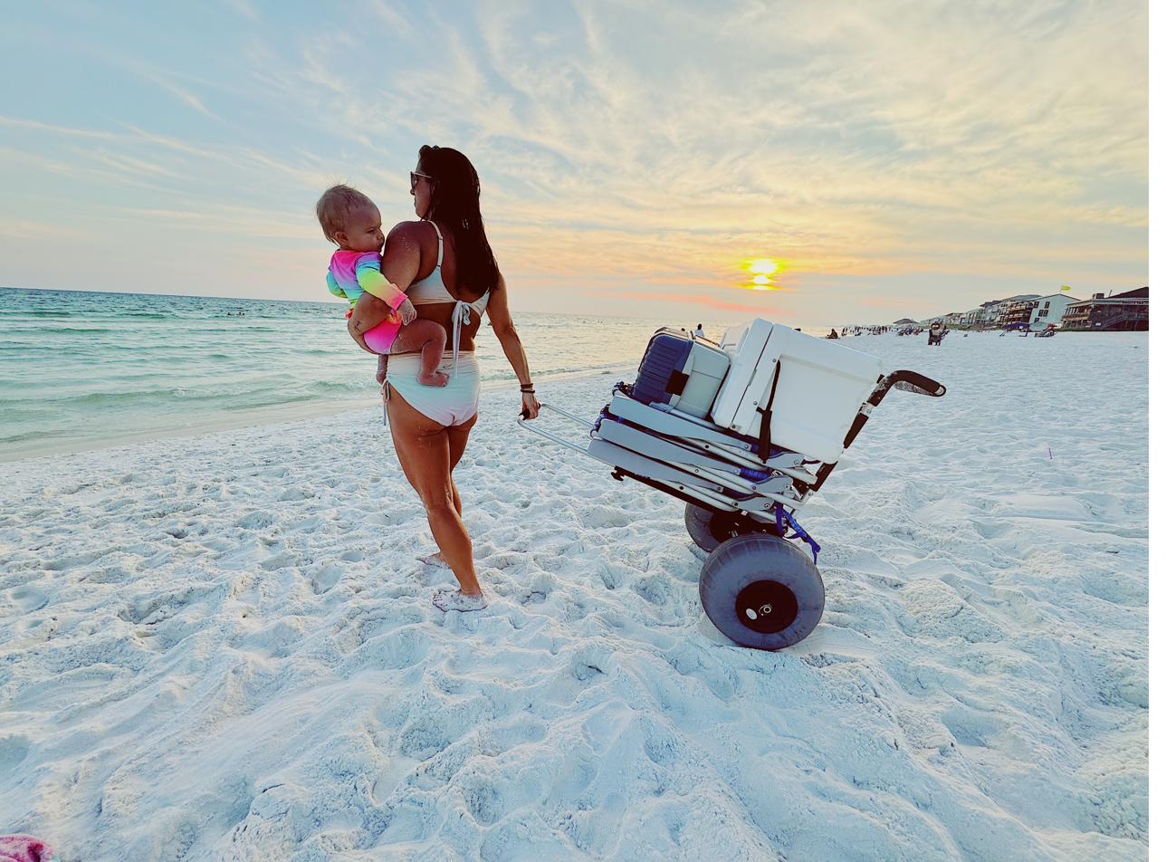 Cart at sunset