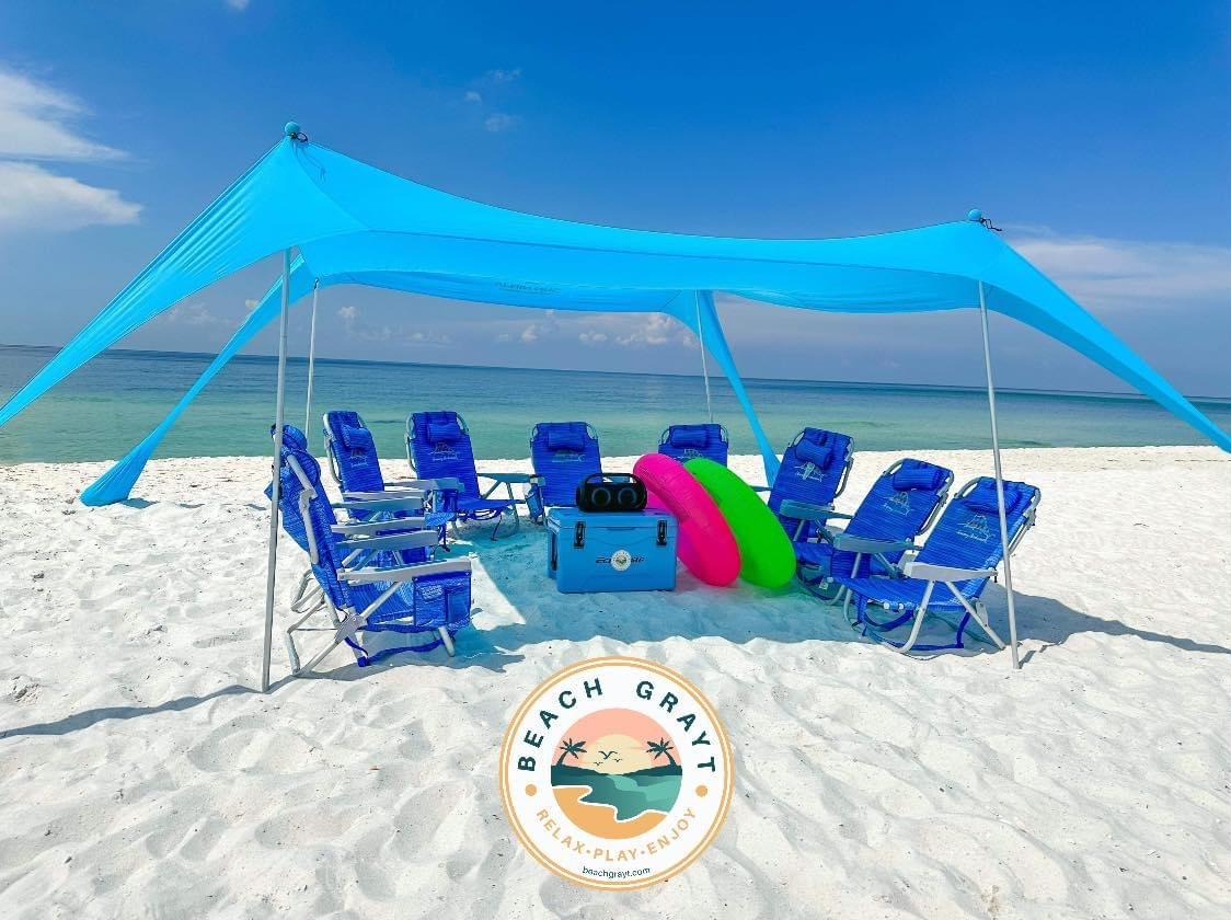 Beach Grayt large group setup